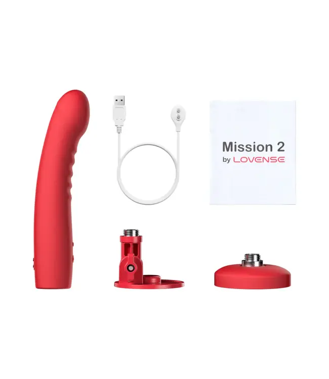 Lovense Mission 2 | Vibrating suction cup dildo