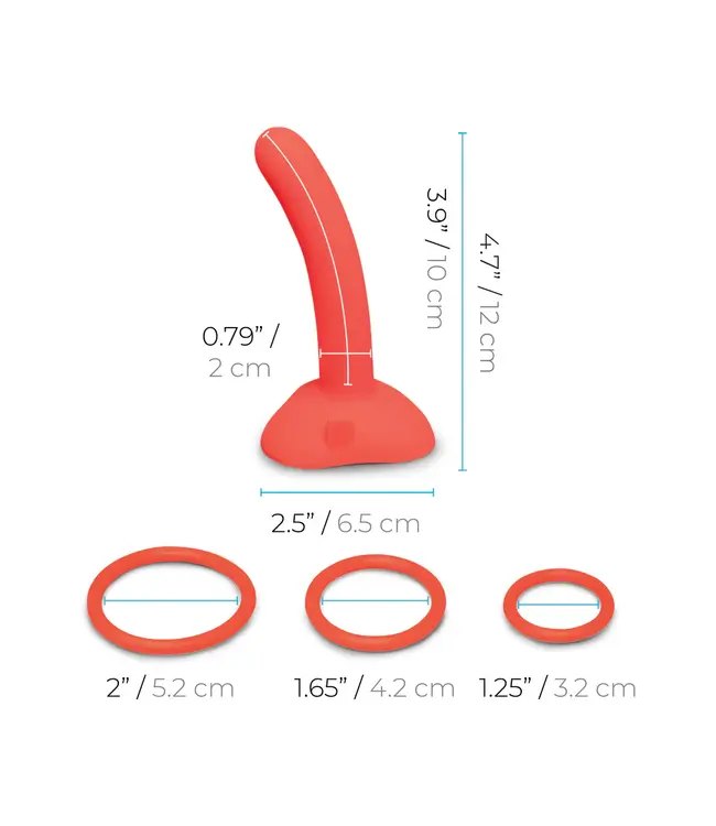 Beginners Strap-On Harness Set with 5 in. Silicone Dildo