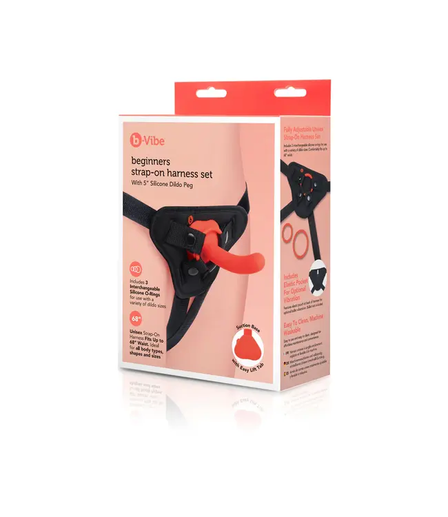 Beginners Strap-On Harness Set with 5 in. Silicone Dildo