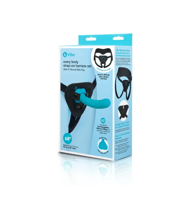 Every Body Strap-On Harness Set with 6 in. Silicone Dildo Peg