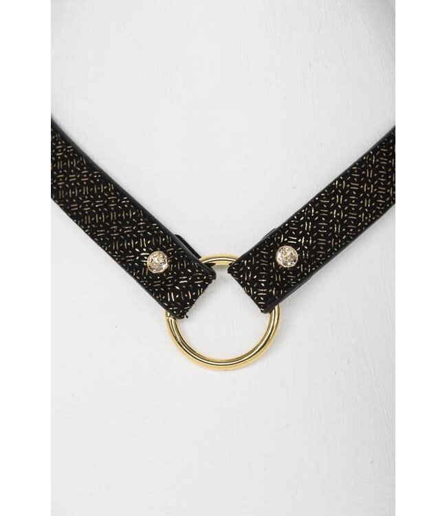 Lush Collar with Clear Swarovski Crystals