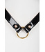 Nenette Patent Leather Collar with Swarovski® rose crystals.