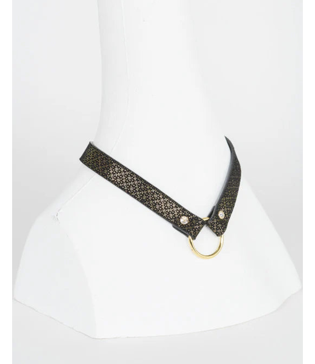 Lush Collar with Clear Swarovski Crystals