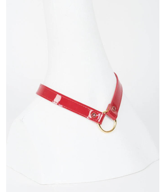 Fräulein Kink Red Hot Collar with Swarovski® Red Siam Crystals