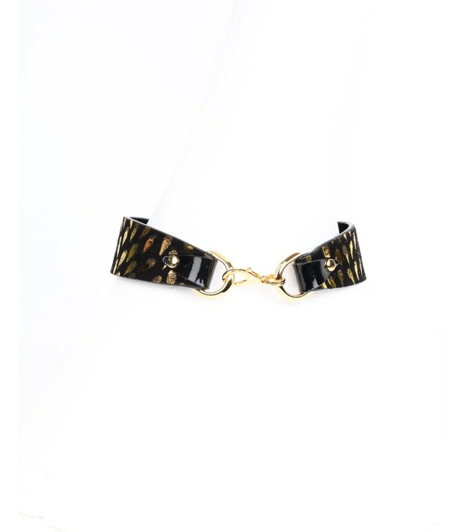 Deluxe Collar | 24K Gold Rivets & Satin Bow Luxury Collar