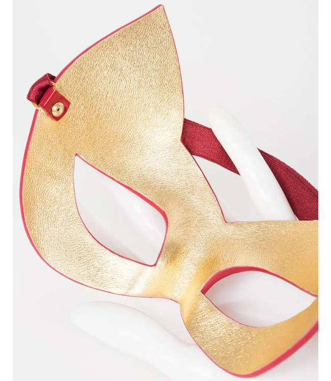 Red Hot Molded Kitten Mask with Swarovski® Crystal