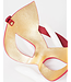 Red Hot Molded Kitten Mask with Swarovski® Crystal