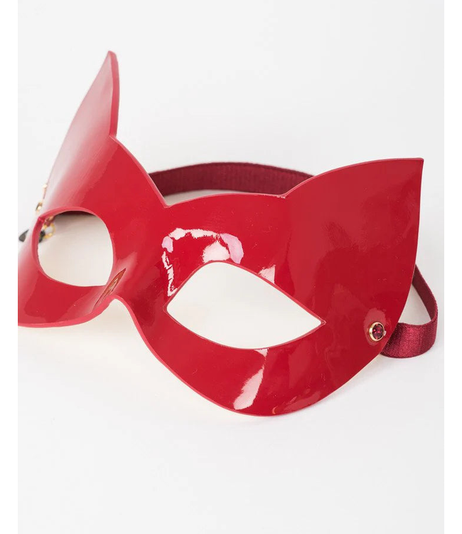Red Hot Molded Kitten Mask with Swarovski® Crystal