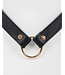 Caviar Lead Collar & Leash | Swarovski® Gold Accents