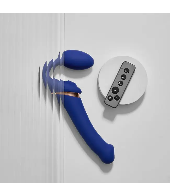 Rechargeable Remote-Controlled Multi Orgasm Bendable Strapless Strap-On