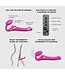 Rechargeable Remote-Controlled Multi Orgasm Bendable Strapless Strap-On