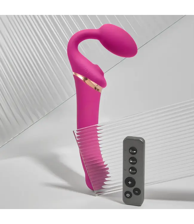 Rechargeable Remote-Controlled Multi Orgasm Bendable Strapless Strap-On
