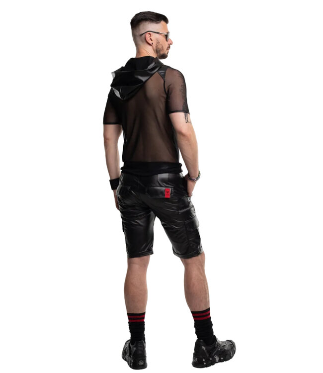 Men’s Sheer Mesh Hooded T-Shirt