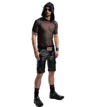 Regnes Men’s Sheer Mesh Hooded T-Shirt