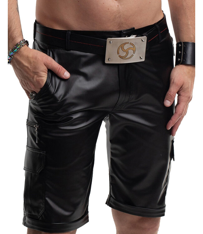 Men’s Wetlook Fetish Cargo Shorts