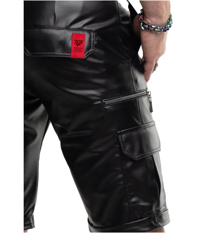 Men’s Wetlook Fetish Cargo Shorts