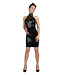 Peter Domenie Black Halterneck Latex Dress