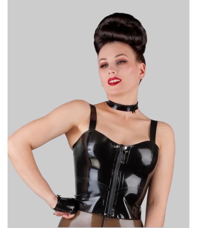 Latex top with adjustable shoulder straps