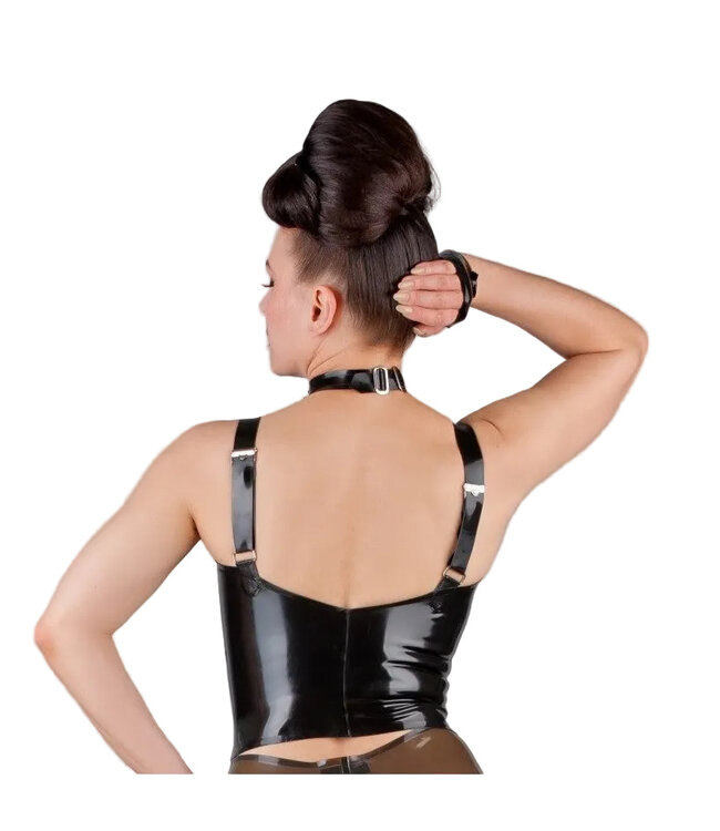 Latex top with adjustable shoulder straps