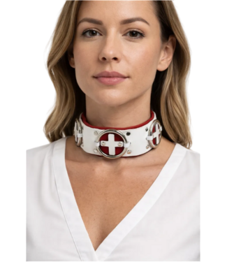 KOOKIE INT'L Red Cross  Nurse  Bondage Collar