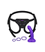 Vibrating Curved Purple Strap-On Play Kit | b-Vibe