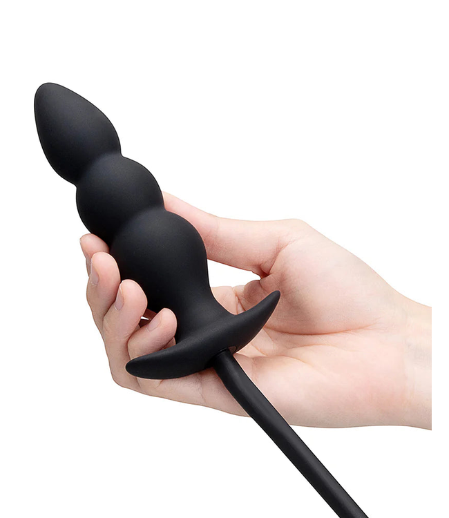 Beaded Inflatable Anal Plug with Hand Pump | b-Vibe