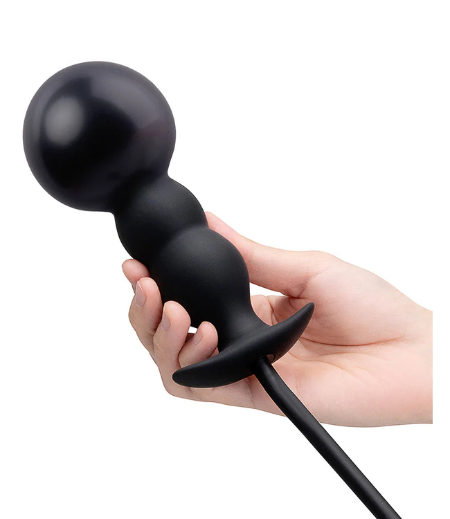 Beaded Inflatable Anal Plug with Hand Pump | b-Vibe