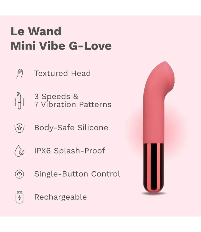 Le Wand Mini Vibe G-Love | Textured G-Spot Vibrator