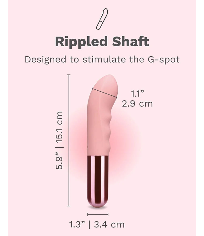 Le Wand Mini Vibe G-Thrill | Rippled G-Spot Vibrator