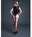 Femme Fatale Vinyl & Mesh Deep-V Bodysuit | Allure Lingerie