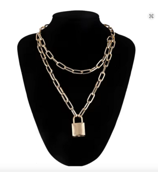 Kulla I am yours choker necklace with a lock