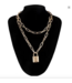 I am yours choker necklace with a lock