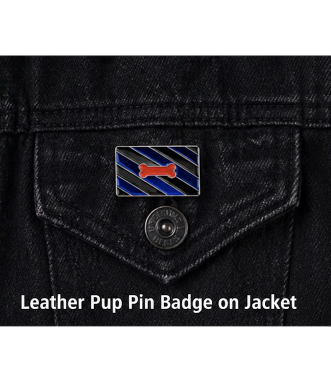 Leather Pup Pin Badge