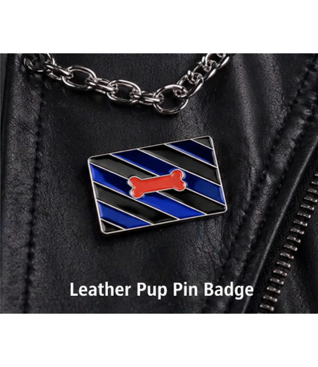Leather Pup Pin Badge