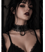 Lace Border O-Ring Dark Angel Choker Blk