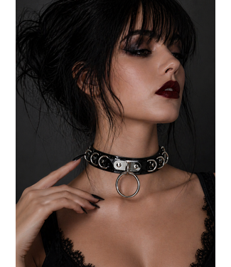 Funk Plus Patent O-Ring Choker with D-Ring Detail