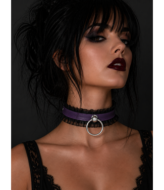 Funk Plus Pettit Lace O Ring Leather Choker