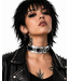 Name chokers with metal plate
