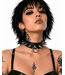 Spanked Modern Punk Collar | Leather Spiked BDSM Collar with O-Ring