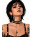 Axovus LLC Metal Punk 1/2 Spiked Leather Choker