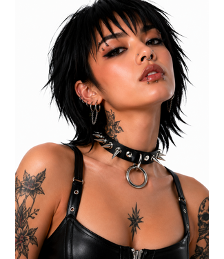 Axovus LLC Spike Sub Leather Bondage Collar