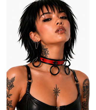 Funk Plus Bondage Collar with Black Loops
