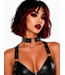 Double Rhinestone Heart Ring Choker