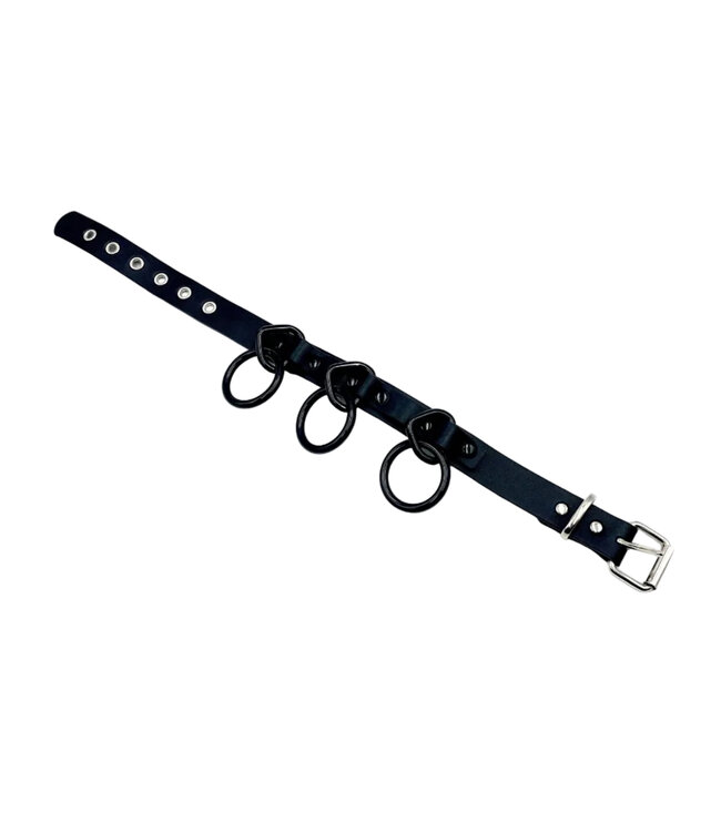 Bondage Collar with Black Loops