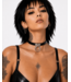 Funk Plus Double Ring Leather BDSM Choker