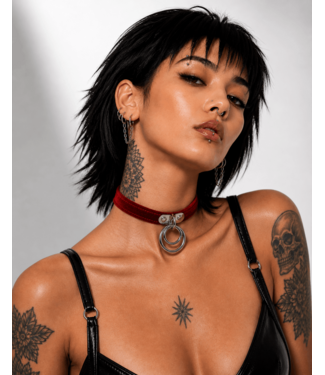 Funk Plus Velvet Double O-Ring BDSM Collar