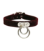 Velvet Double O-Ring BDSM Collar