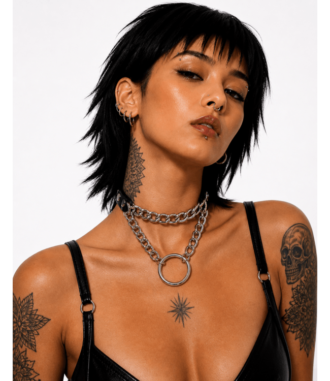 Pull On me Heart choker