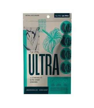 Glyde Glyde Ultra Standard Fit Latex Condoms 12 Pack
