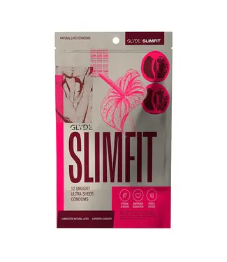 Glyde Glyde Slimfit Snug-Fitting Latex Condoms 12 Pack
